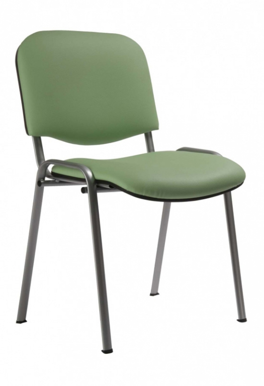 Konferenční židle - 1120 TG  - koženka sv.šedá