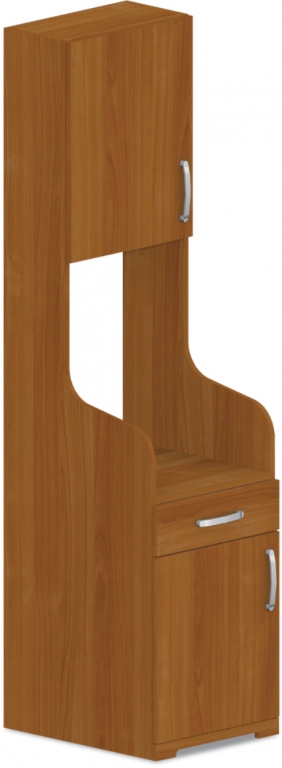 Skříňka pro vestavnou lednici 60x62(25)x75(205)cm - Třešeň