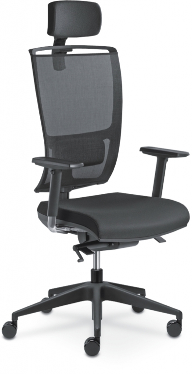 Kancelářšká židle Lyra Net 201-SYS  - Tm.modrá