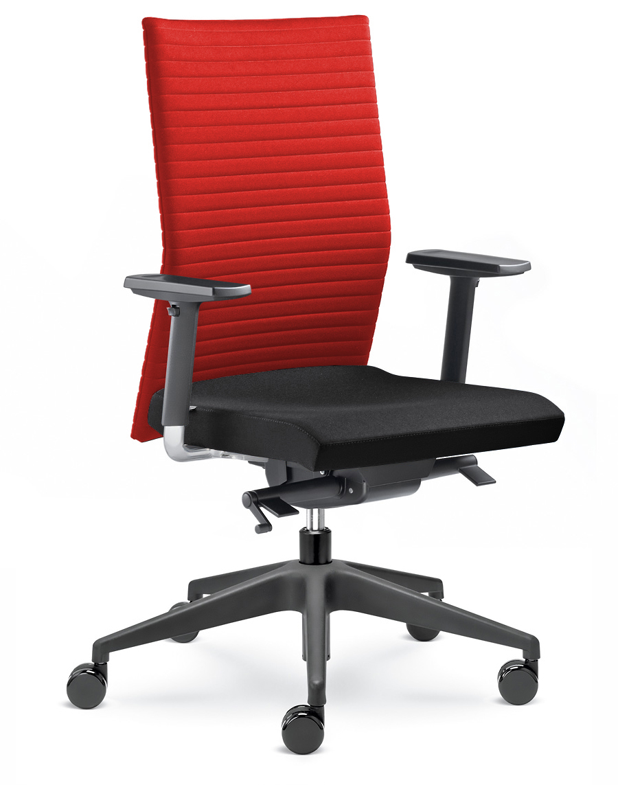 Kancelářská židle Element 430-SYS  - červená/černá
