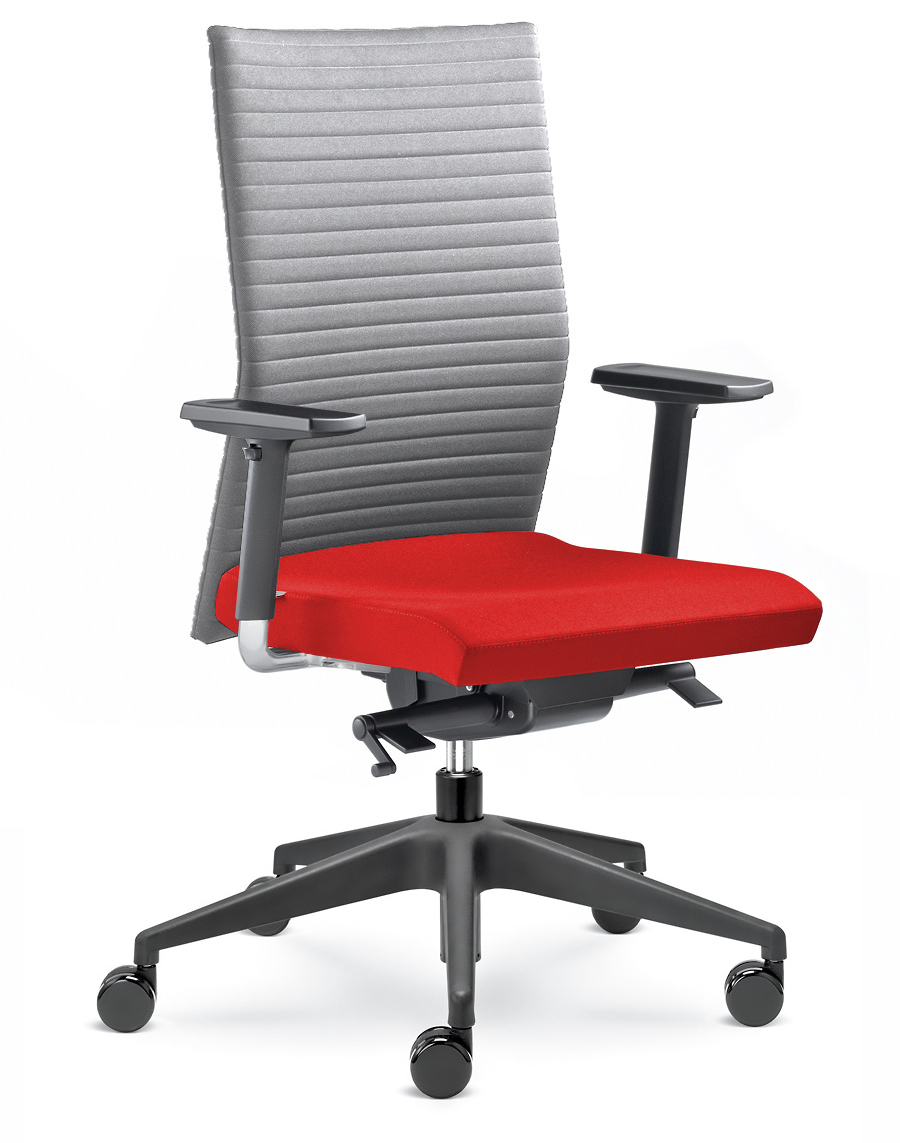 Kancelářská židle Element 430-SYS  - šedá/červená