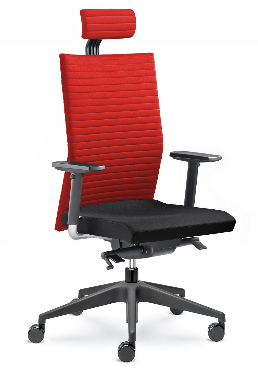 Kancelářská židle Element 435-SYS - červená/černá