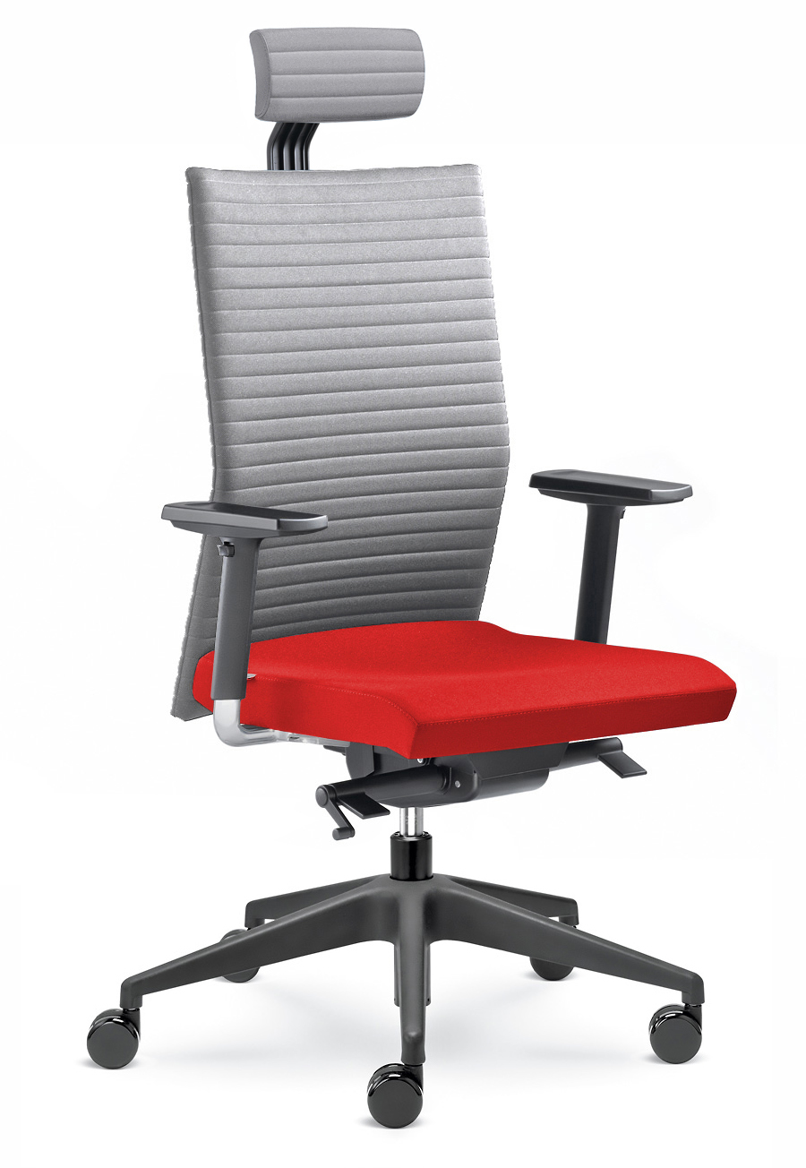 Kancelářská židle Element 435-SYS  - šedá/červená