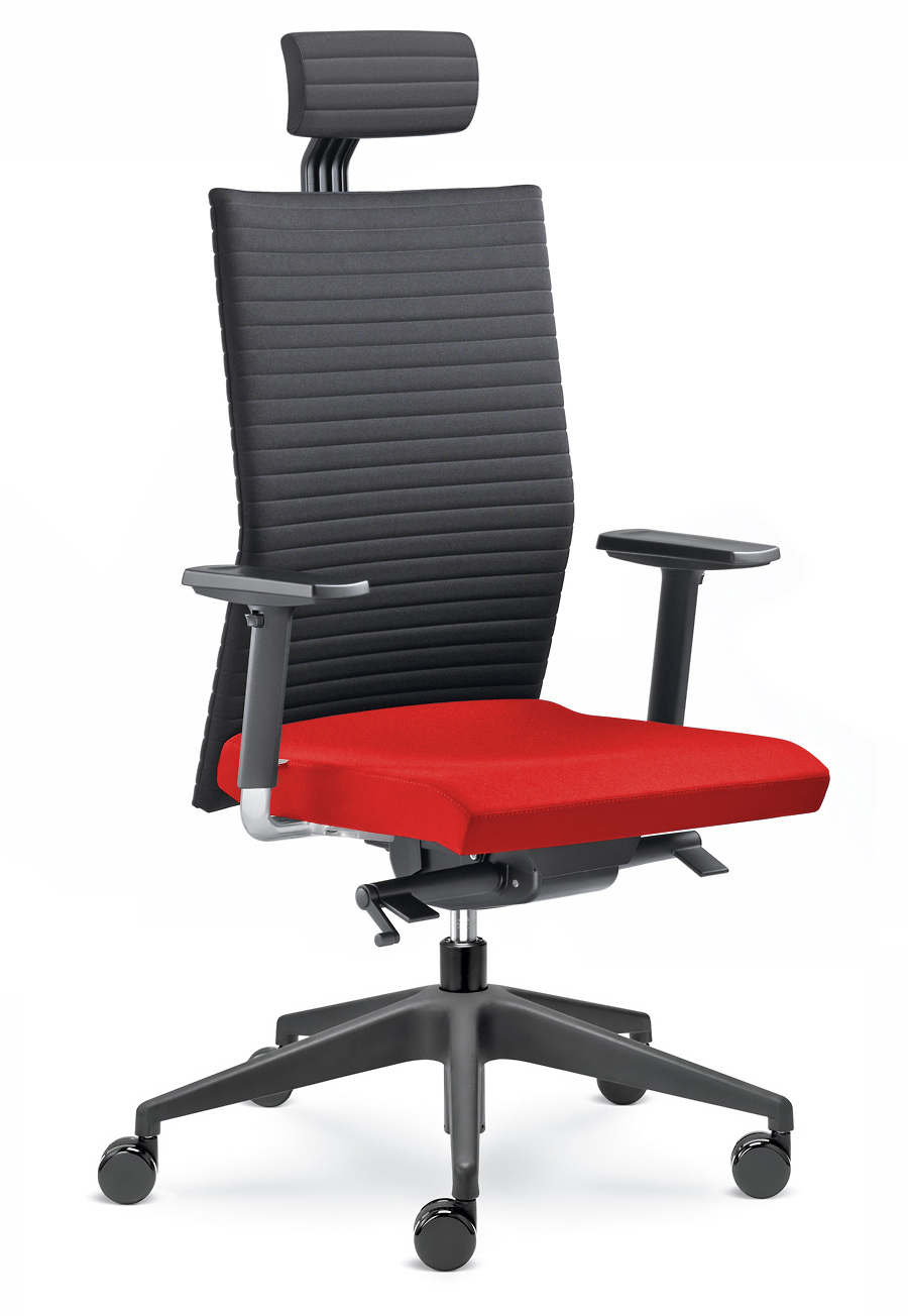 Kancelářská židle Element 435-SYS - černá/červená
