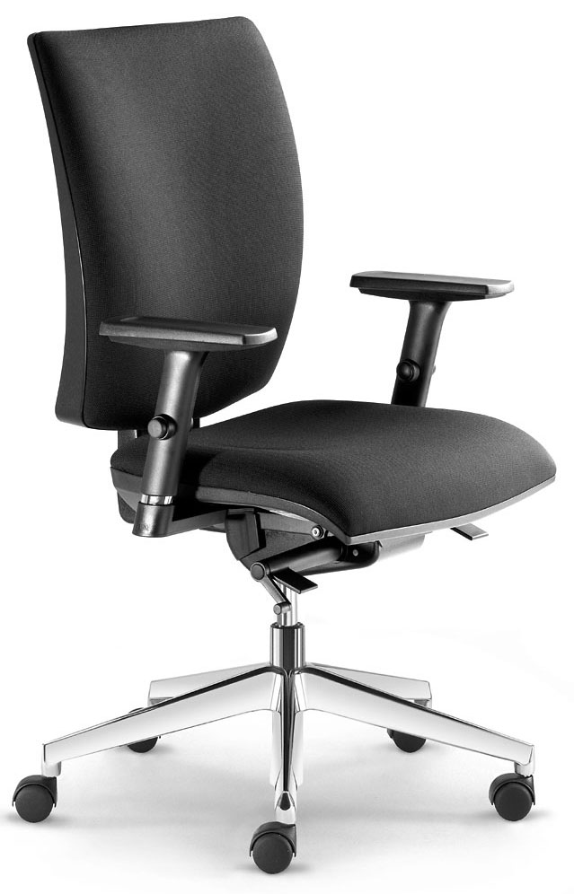 Kancelářšká židle Lyra 235-SYS-F80-N6  - koženka šedá