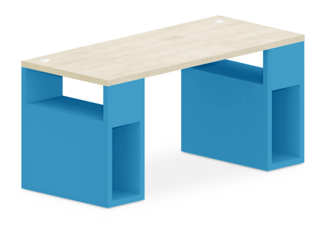 Stůl s úložnými podnožemi 160x70cm - Marmara blue