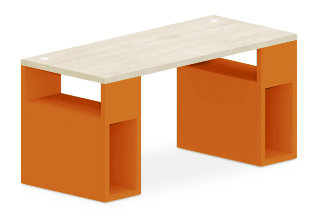 Stůl s úložnými podnožemi 160x70cm - Orange