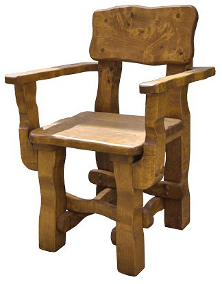 MAX - zahradní židle z masivního olšového dřeva, lakovaná 61x56x86cm - Brunat